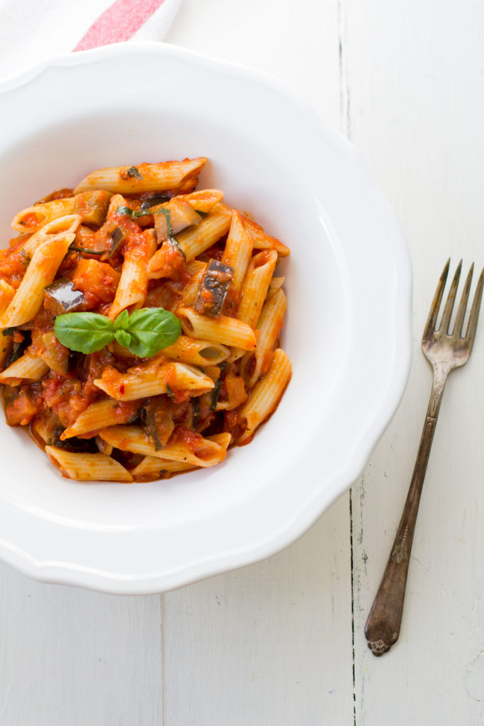 Penne With Eggplant Tomato Sauce